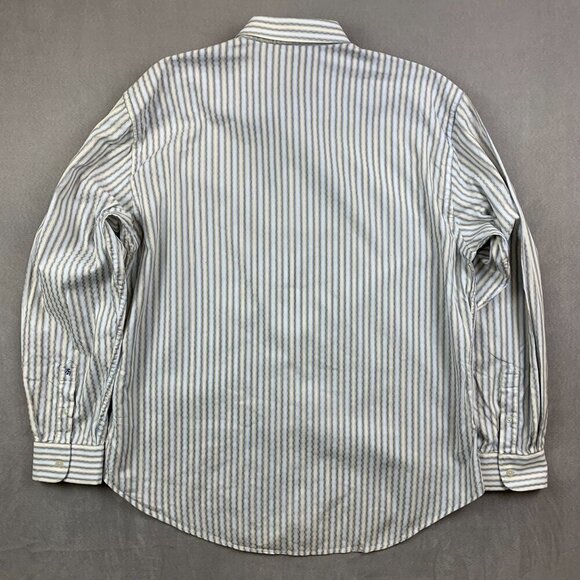 Robert Graham Men Shirt 2XL White Vertical Striped Paisley Button Up Long Sleeve - Picture 10 of 10